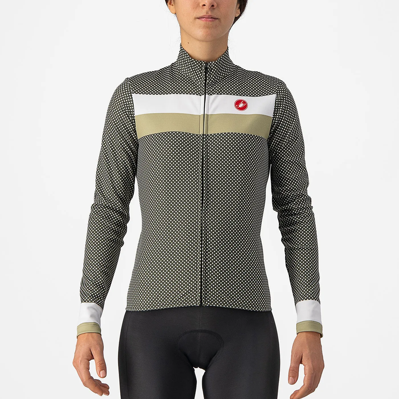 Maglia maniche lunghe donna Castelli Volare - Verde