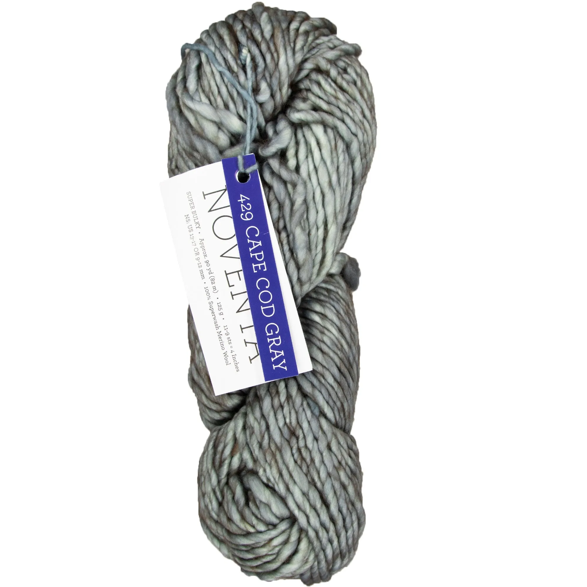 Malabrigo Noventa Yarn - 429 Cape Cod Gray