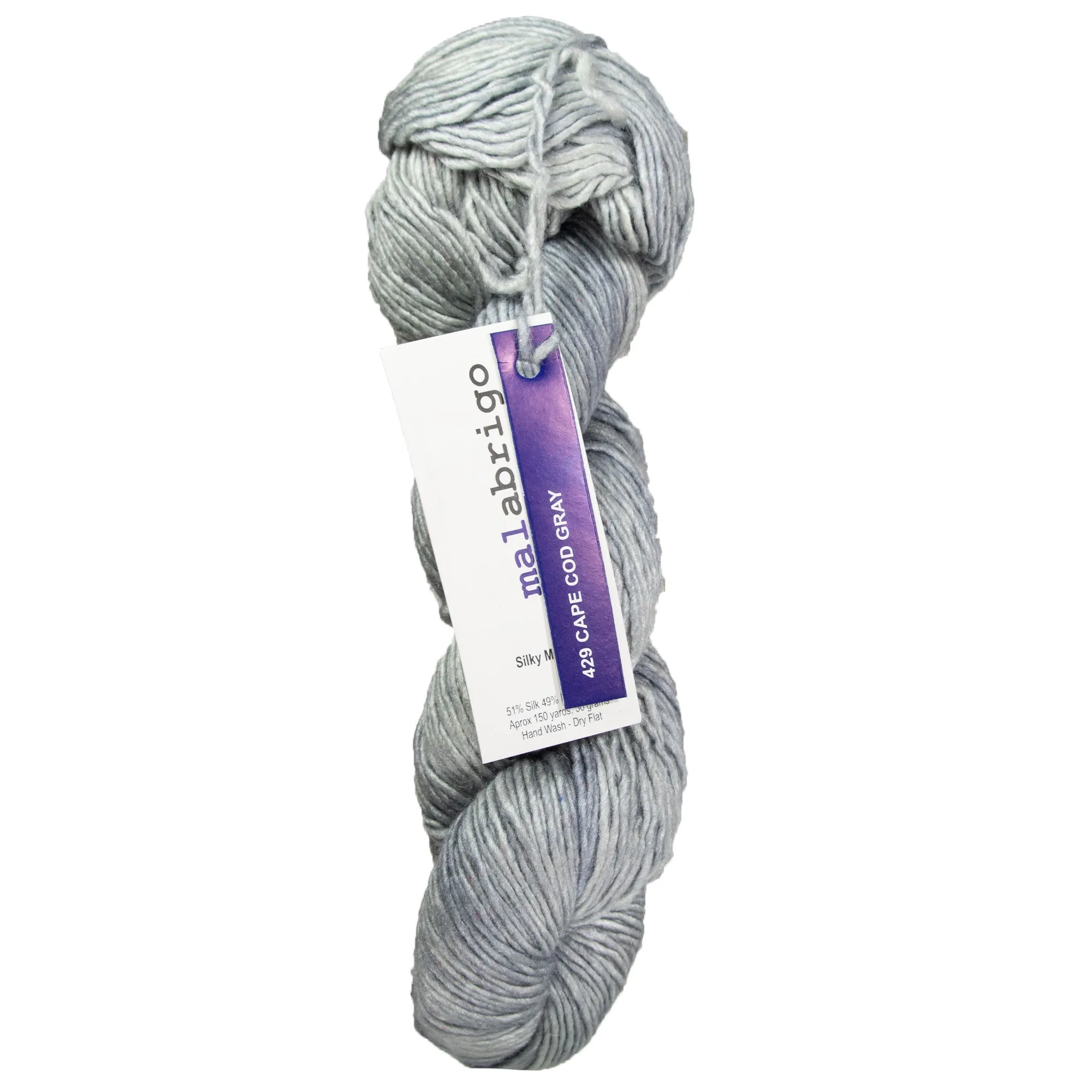 Malabrigo Silky Merino Yarn - 429 Cape Cod Grey