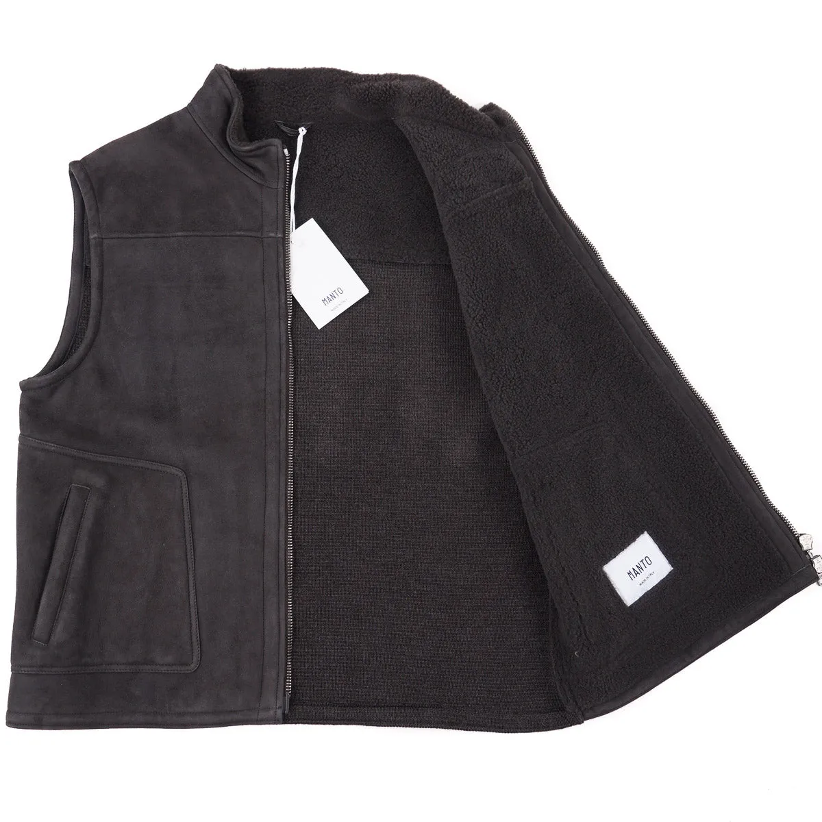 Manto Shearling Leather Outerwear Vest