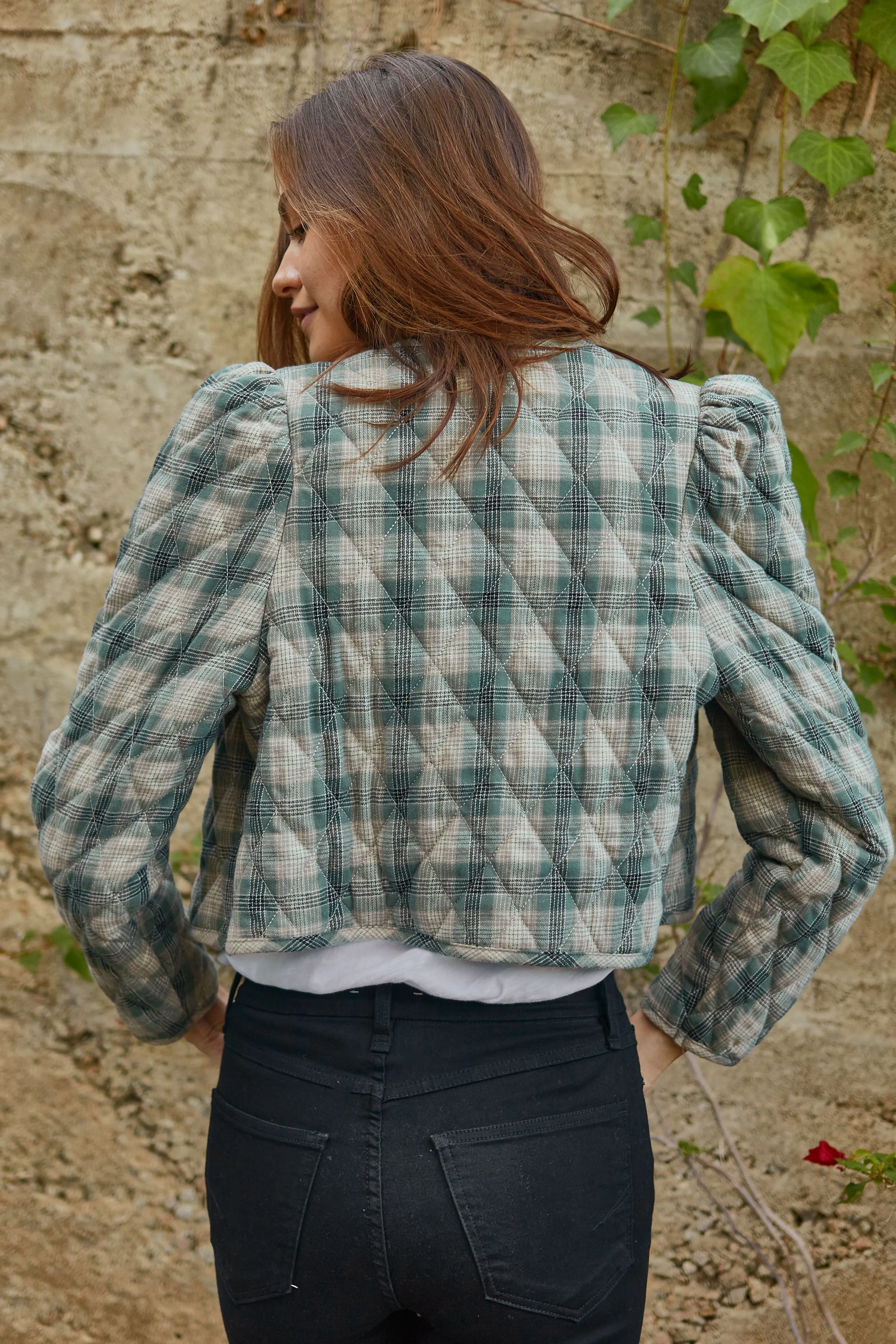 Marie Quilted Crop Jacket