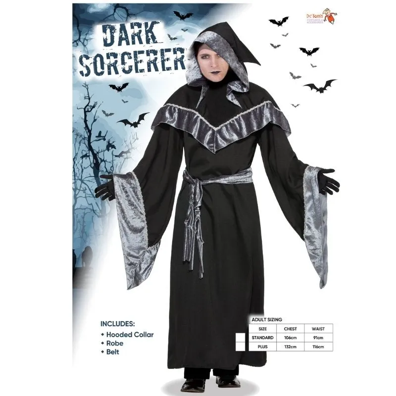 Medieval Dark Sorcerer Mens Costume