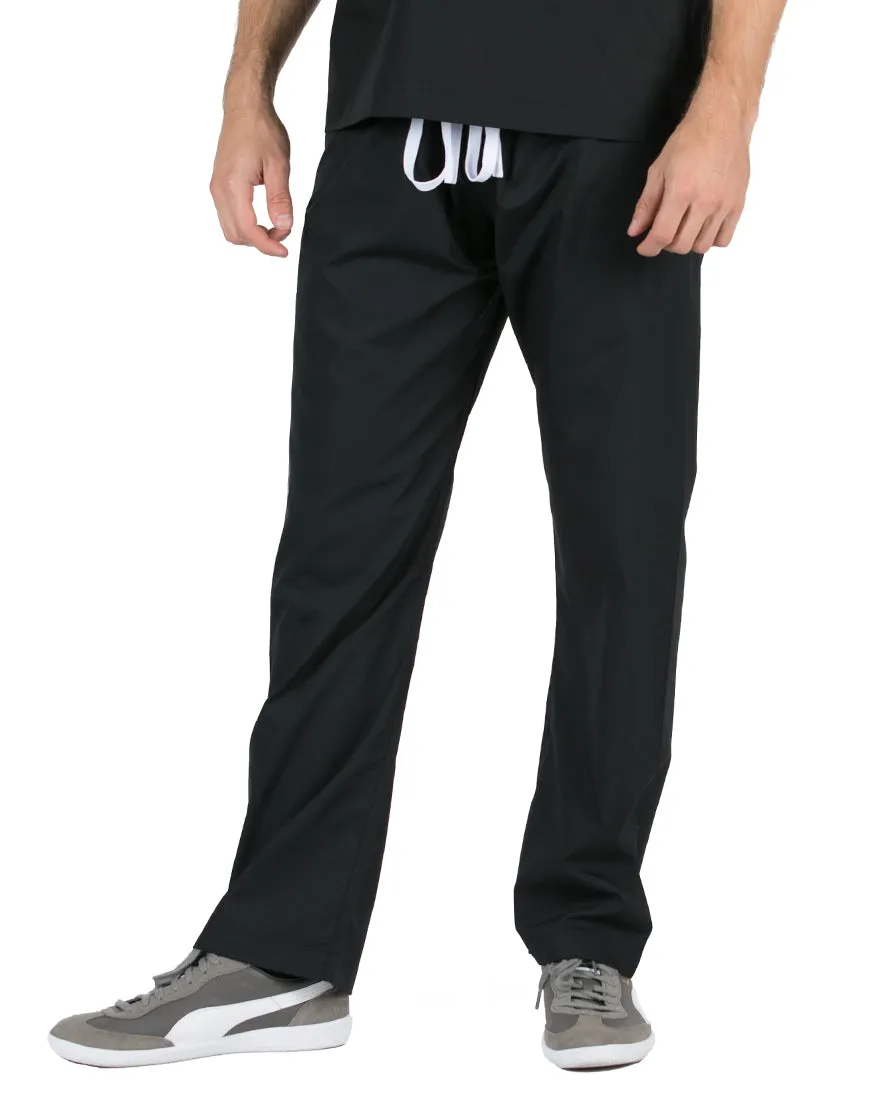 Medium Tall 34" - Jet Black David Simple Scrub Pant