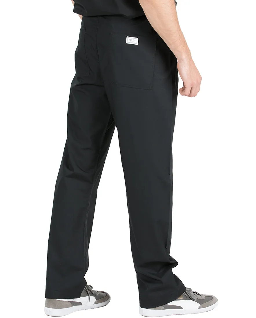 Medium Tall 34" - Jet Black David Simple Scrub Pant