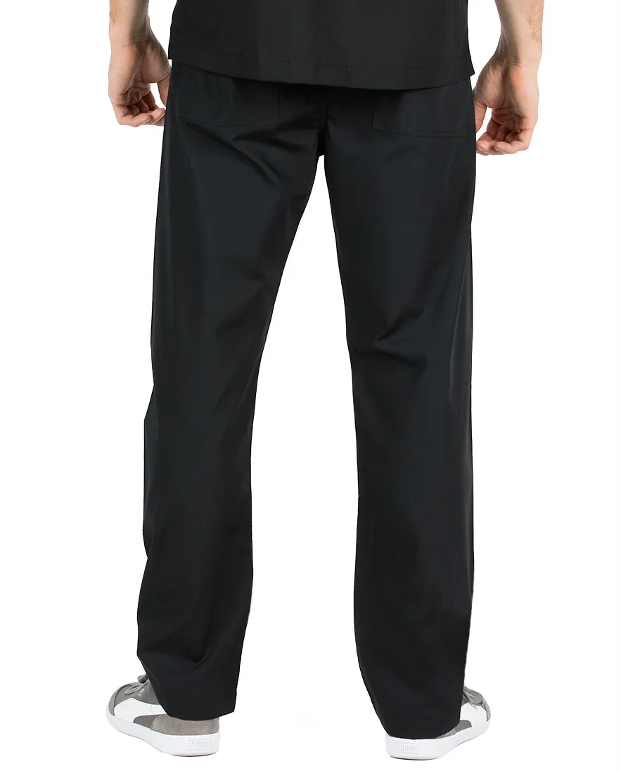 Medium Tall 34" - Jet Black David Simple Scrub Pant