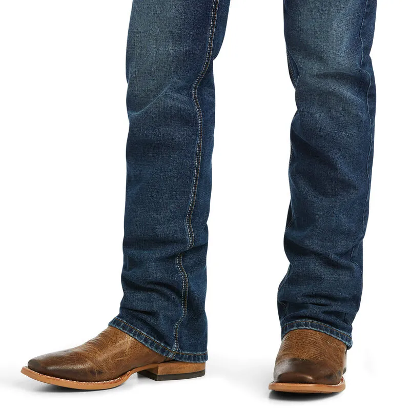 Men's Ariat M5 Straight Stretch Madera Stackable Straight Leg Jean in Heath - 10040124