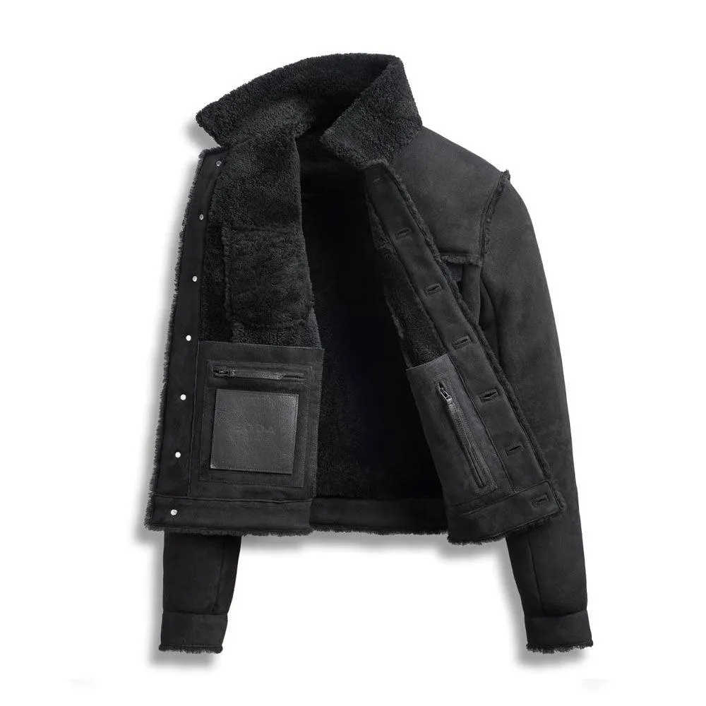 Men's Classic Spanish Merino Shearling Leather Jacket