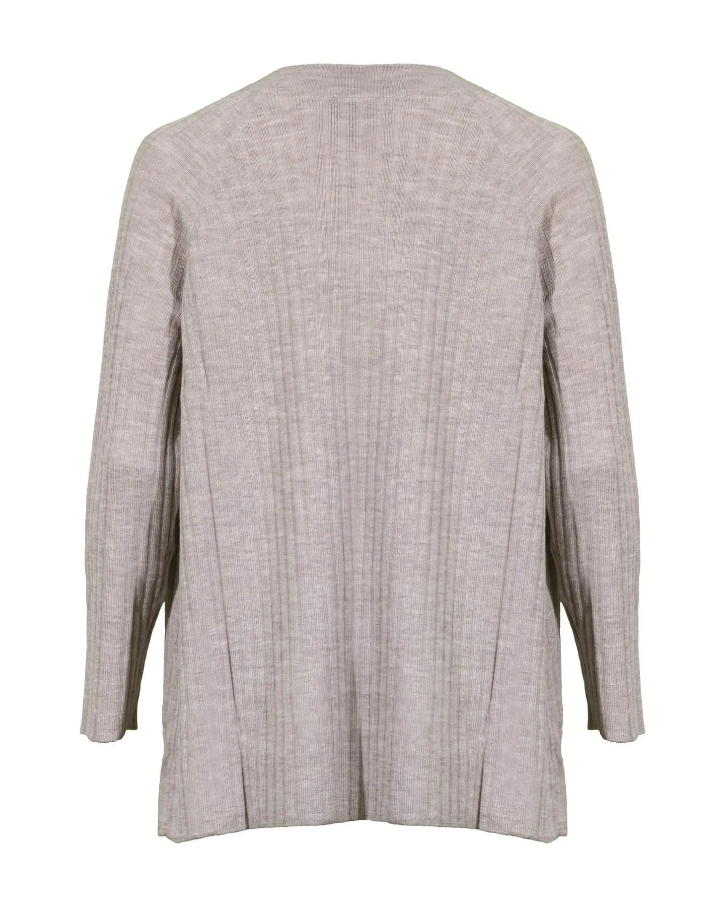 Merino Crew Neck Tunic in Regenerative Wool Maple Oat