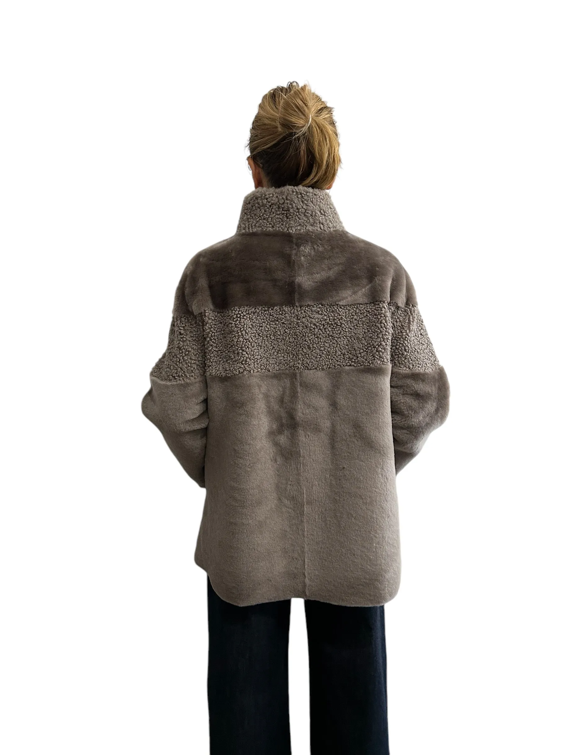 Merino Shearling Jacket Sand