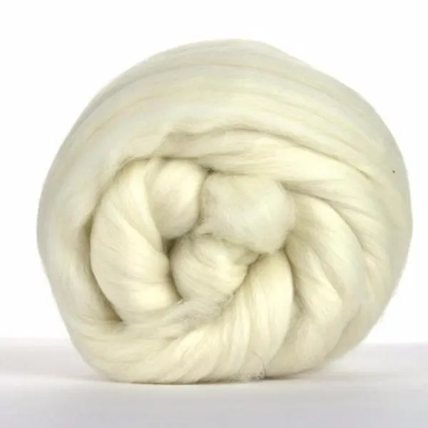 Merino Wool Tops - Superfine (18.5 micron) Natural White