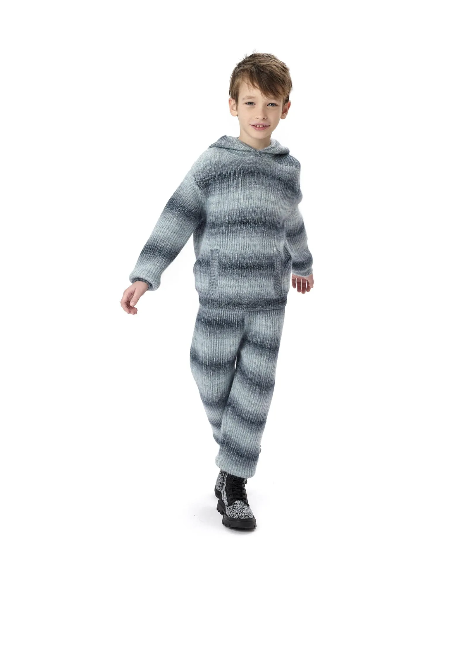 Missoni Kids Knitted Trousers in Grey