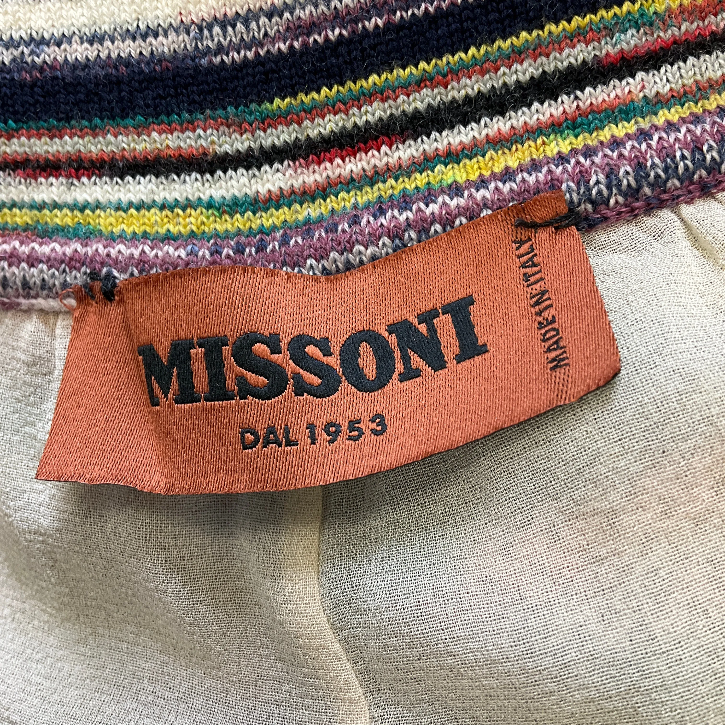 Missoni Purple Multi Wool Knit Pants