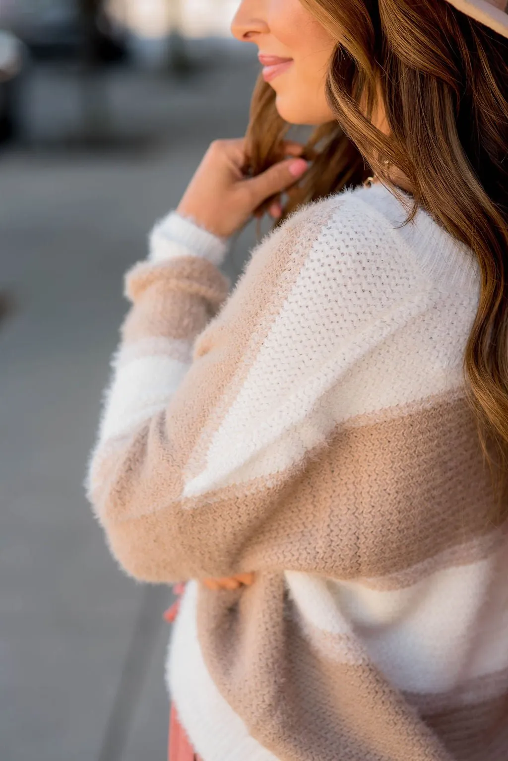 Mixed Stripes V Sweater