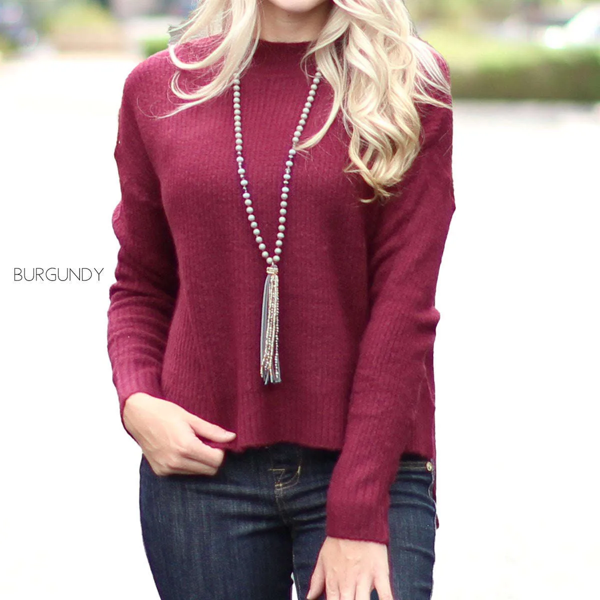 Mock Neck Sweater | S-L