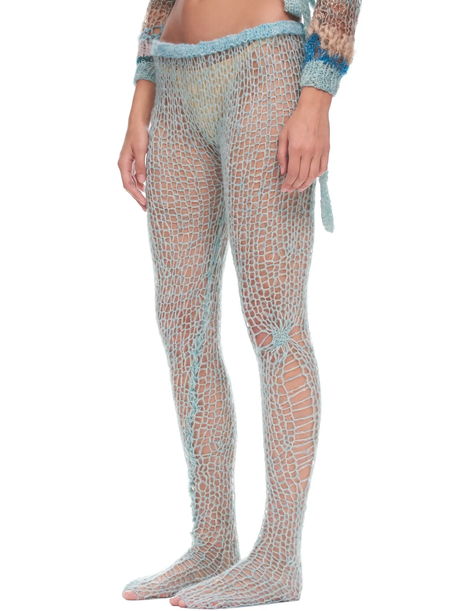 Mohair Knit Tights (F2269-SEA-FOAM)