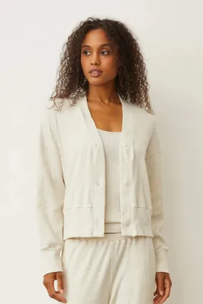 Monrow Brushed Rib Cardigan