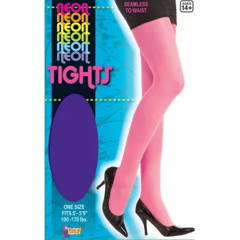 Neon Tights - Pink, Purple, Orange & Green - Forum Novelties