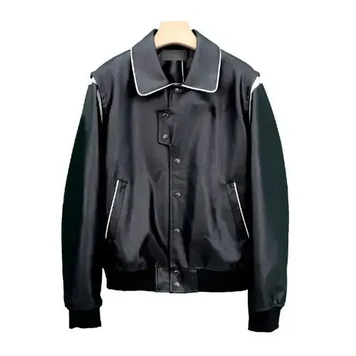 New Korean Retro Black Vegan Leather Collar Jacket Versatile Y2K Clothing Fashion Style For Mens