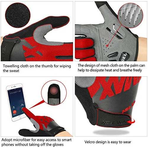 NICEWIN Full Finger Cycling Gloves