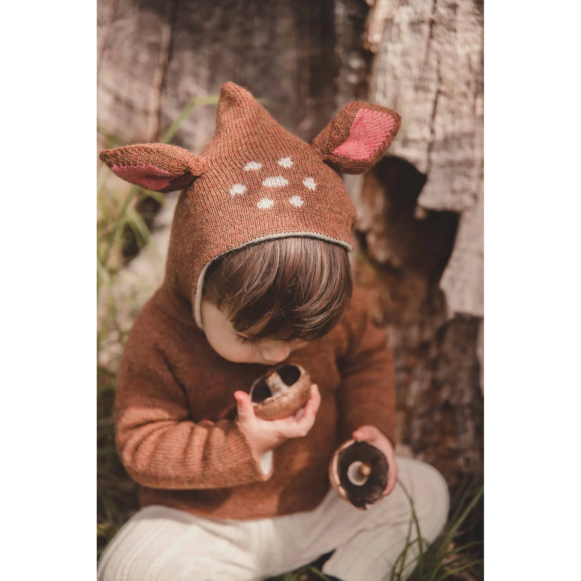 Oeuf Bambi Hoodie Hazelnut Bambi