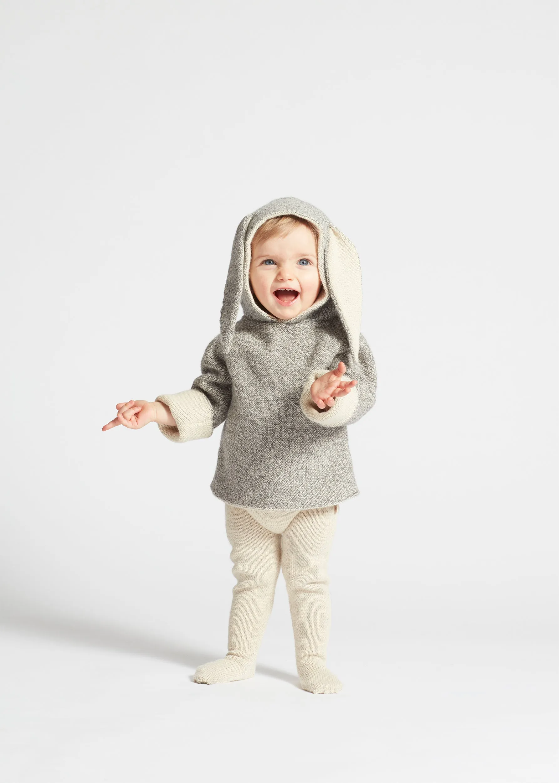 Oeuf Reversible Rabbit Hoodie