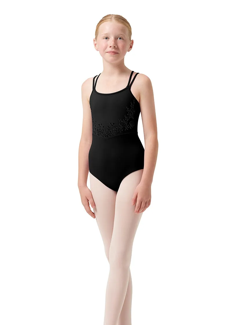 ON SALE Rose Vine Sadie Youth Camisole Leotard (Black)