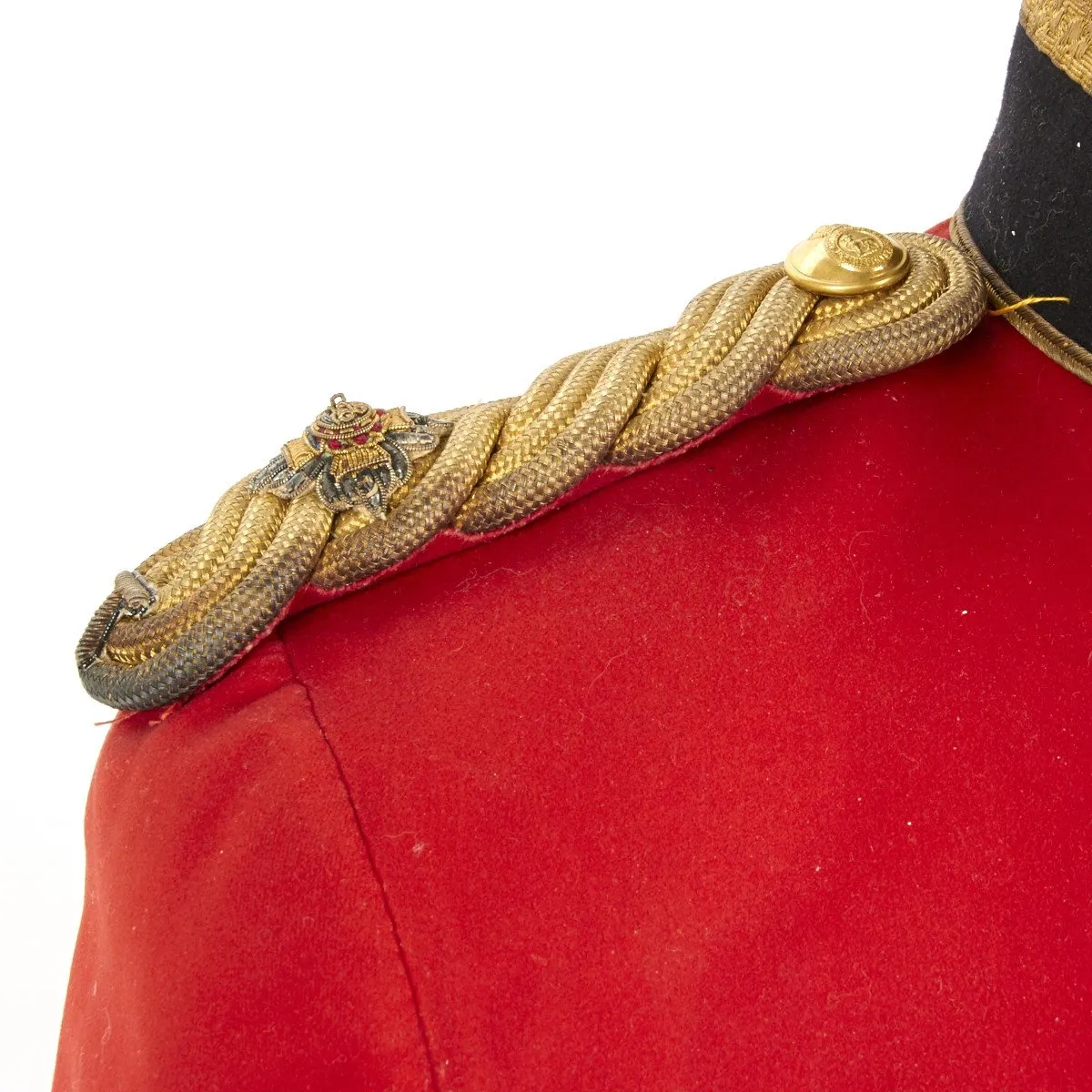 Original British Royal Warwickshire Regimental Uniform Set with Blue Cloth Helmet