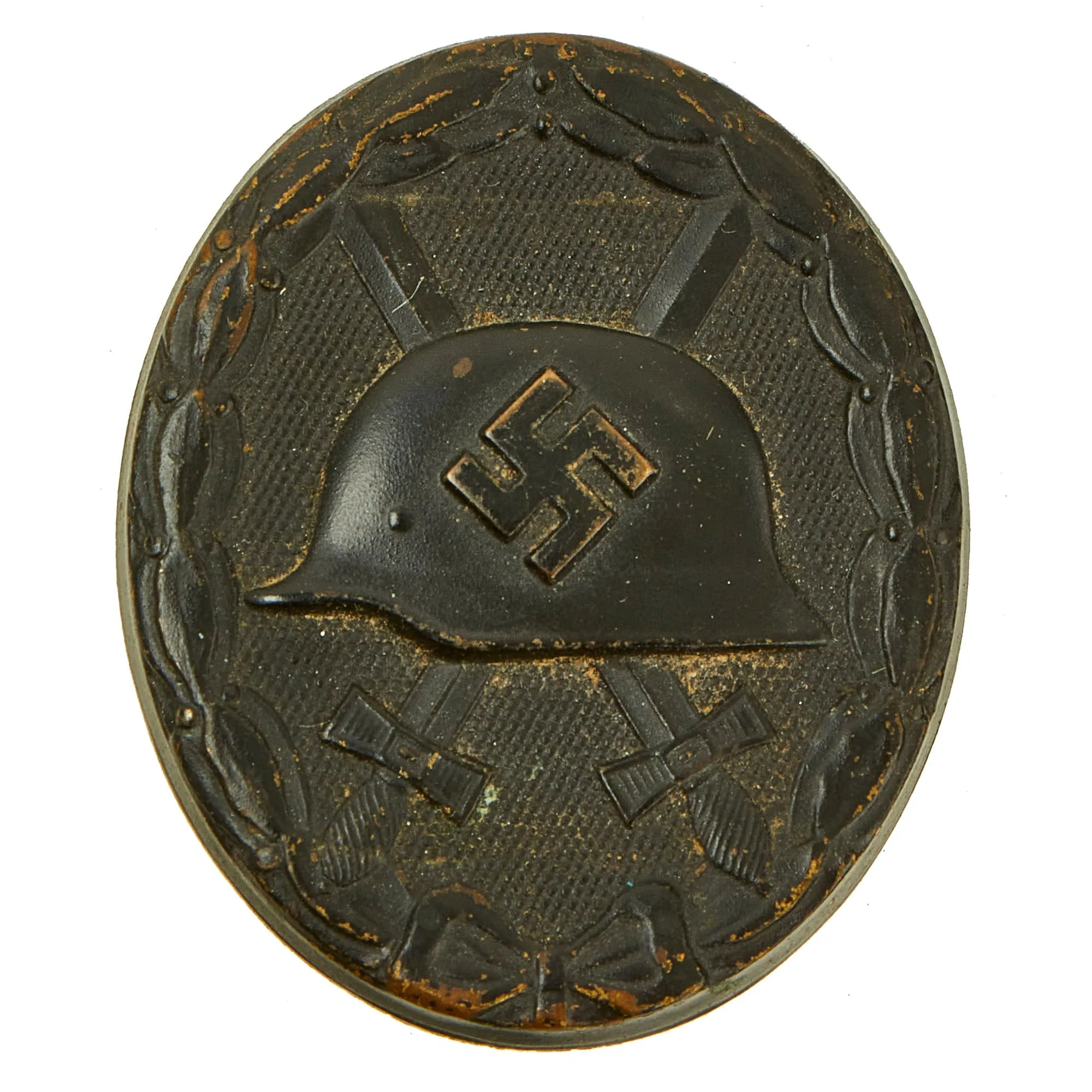 Original German Pre-WWII Black 3rd Class Wound Badge with Named Award Document - Dated 1936