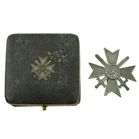 Original German WWII Cased War Merit Cross KvK 1st Class with Swords by Wilhelm Deumer of Lüdenscheid