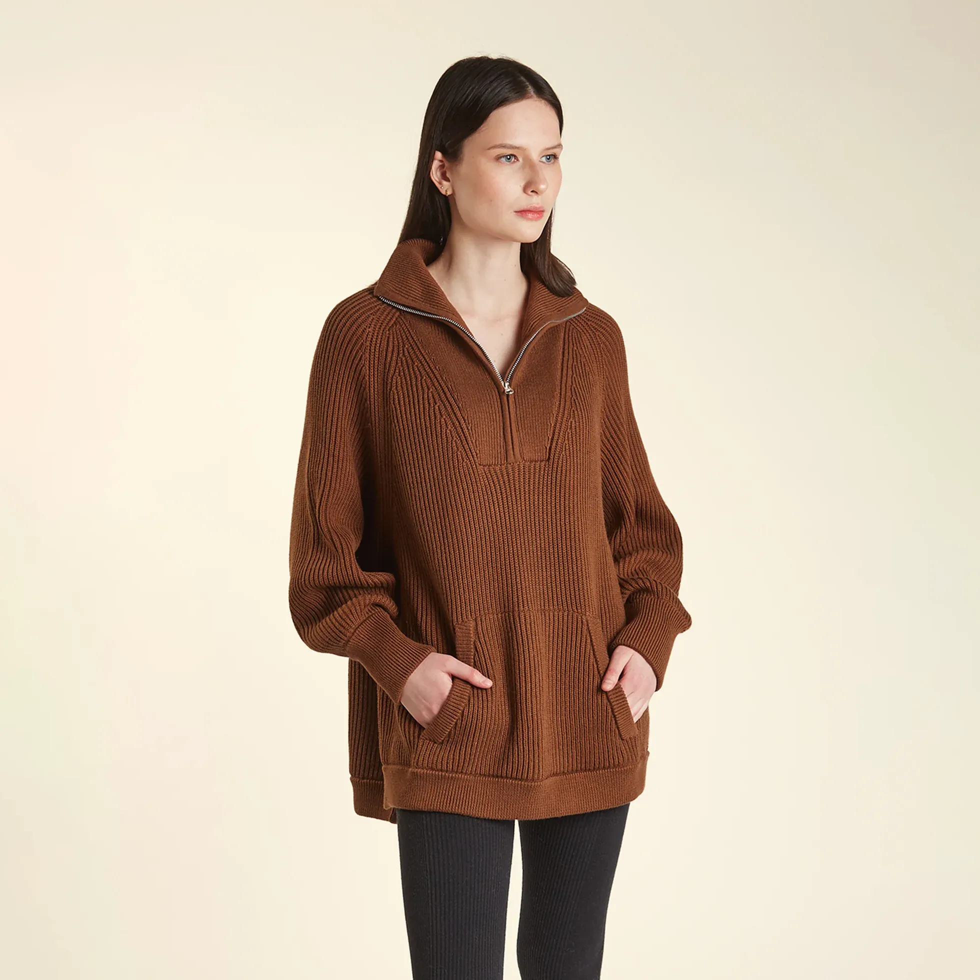 Oyun Mia Zip Henley Tunic