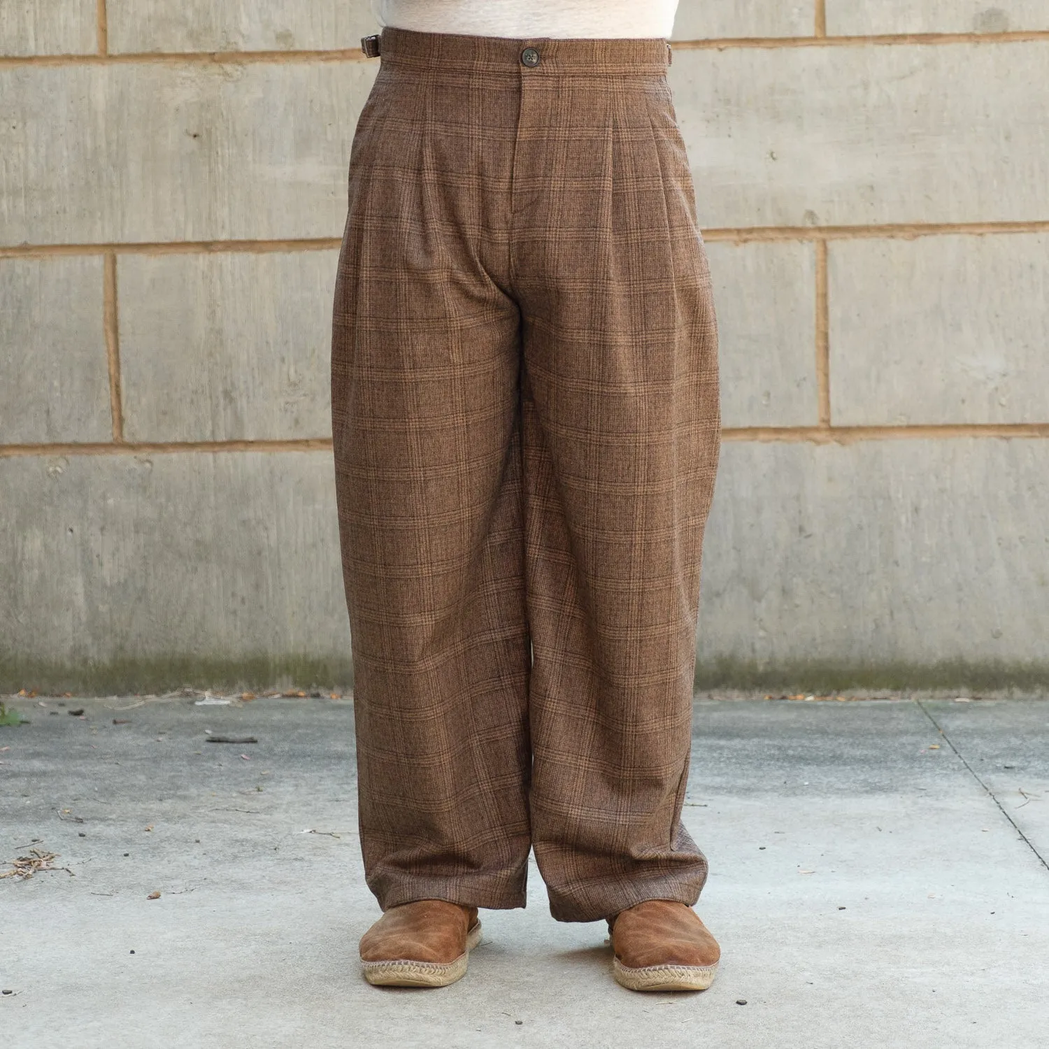 Piero Pants in Canela Check