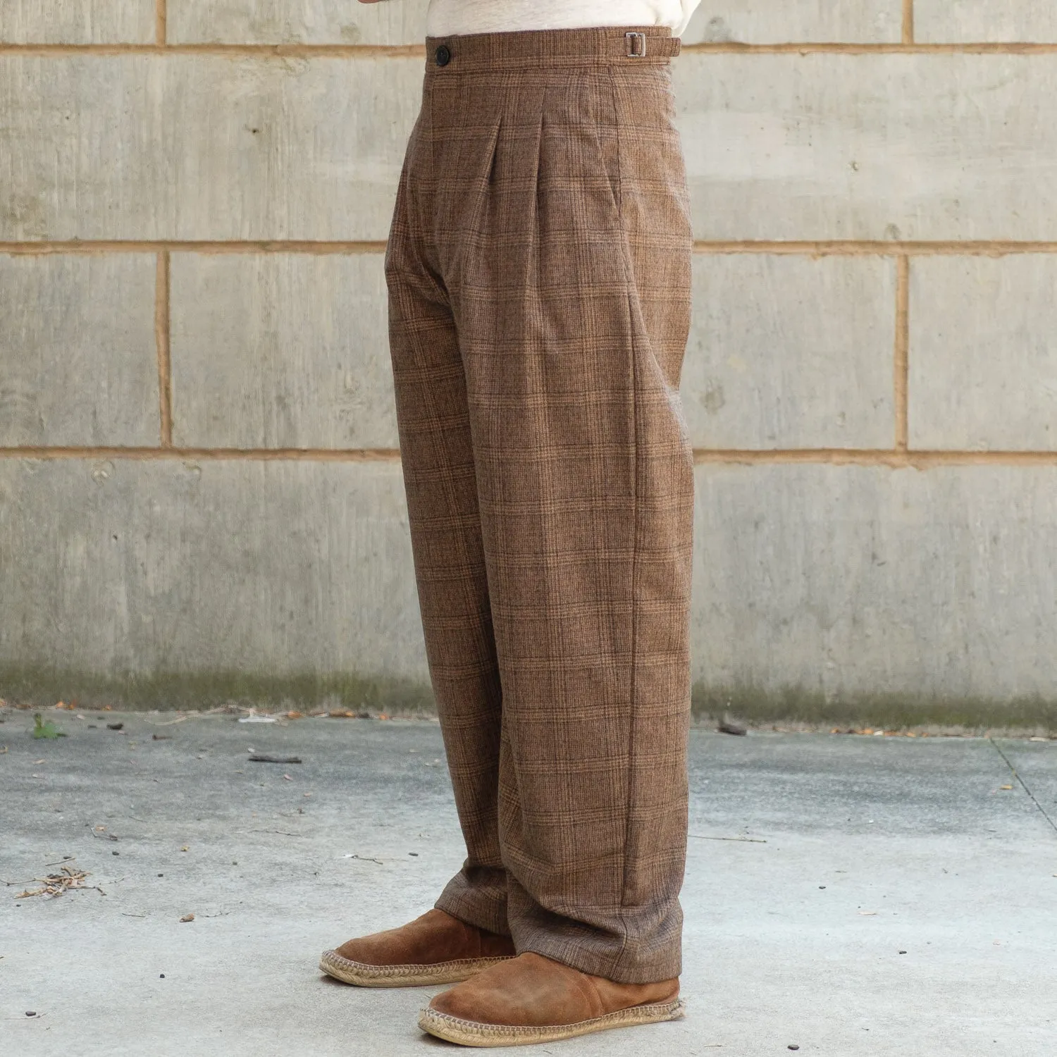 Piero Pants in Canela Check