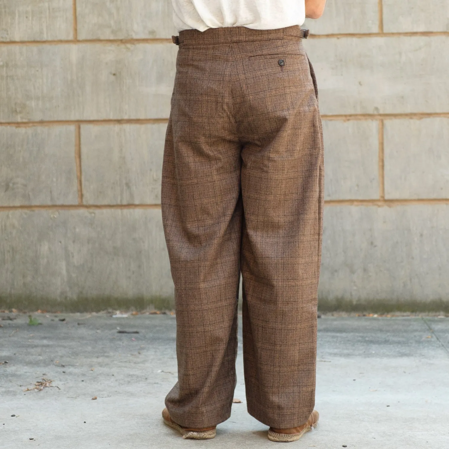 Piero Pants in Canela Check