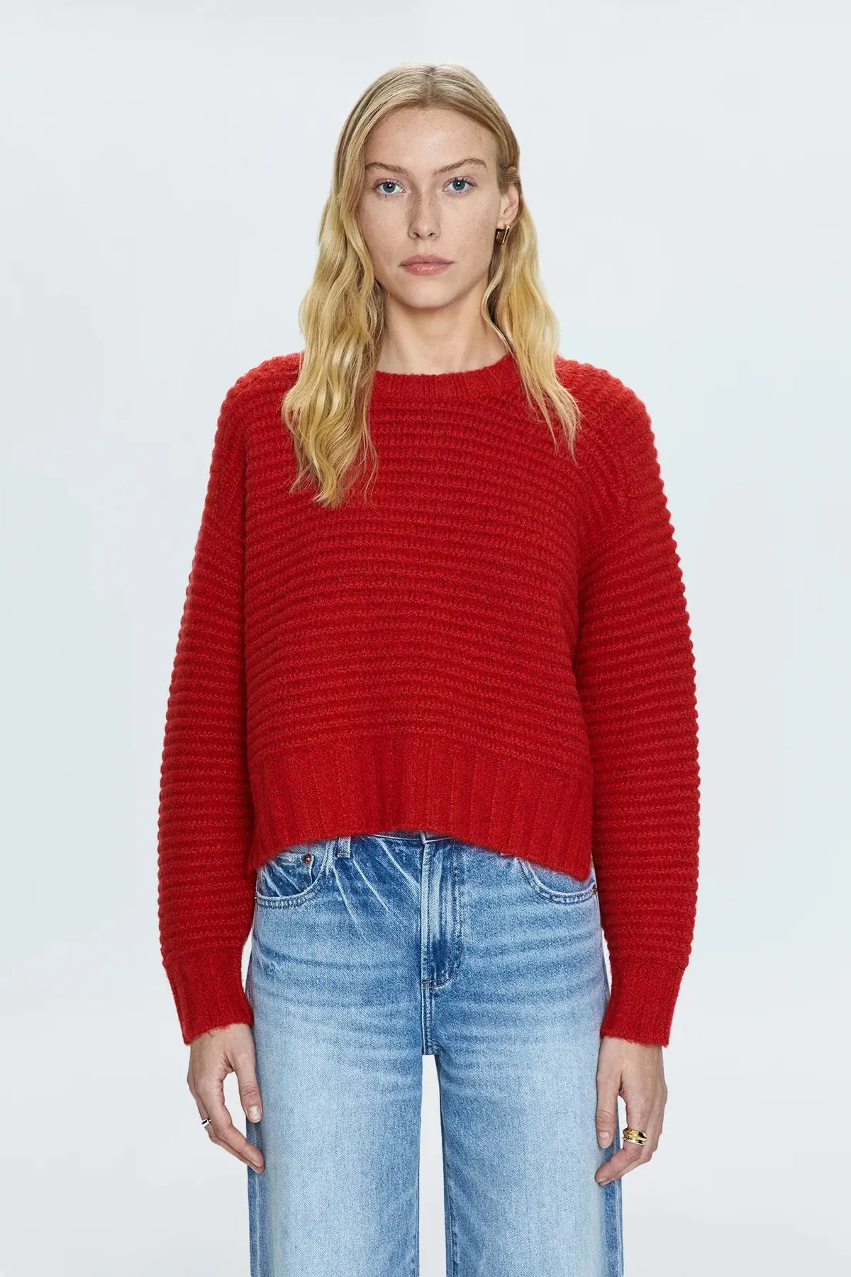 PIS Adina Everyday Sweater in Rouge Red