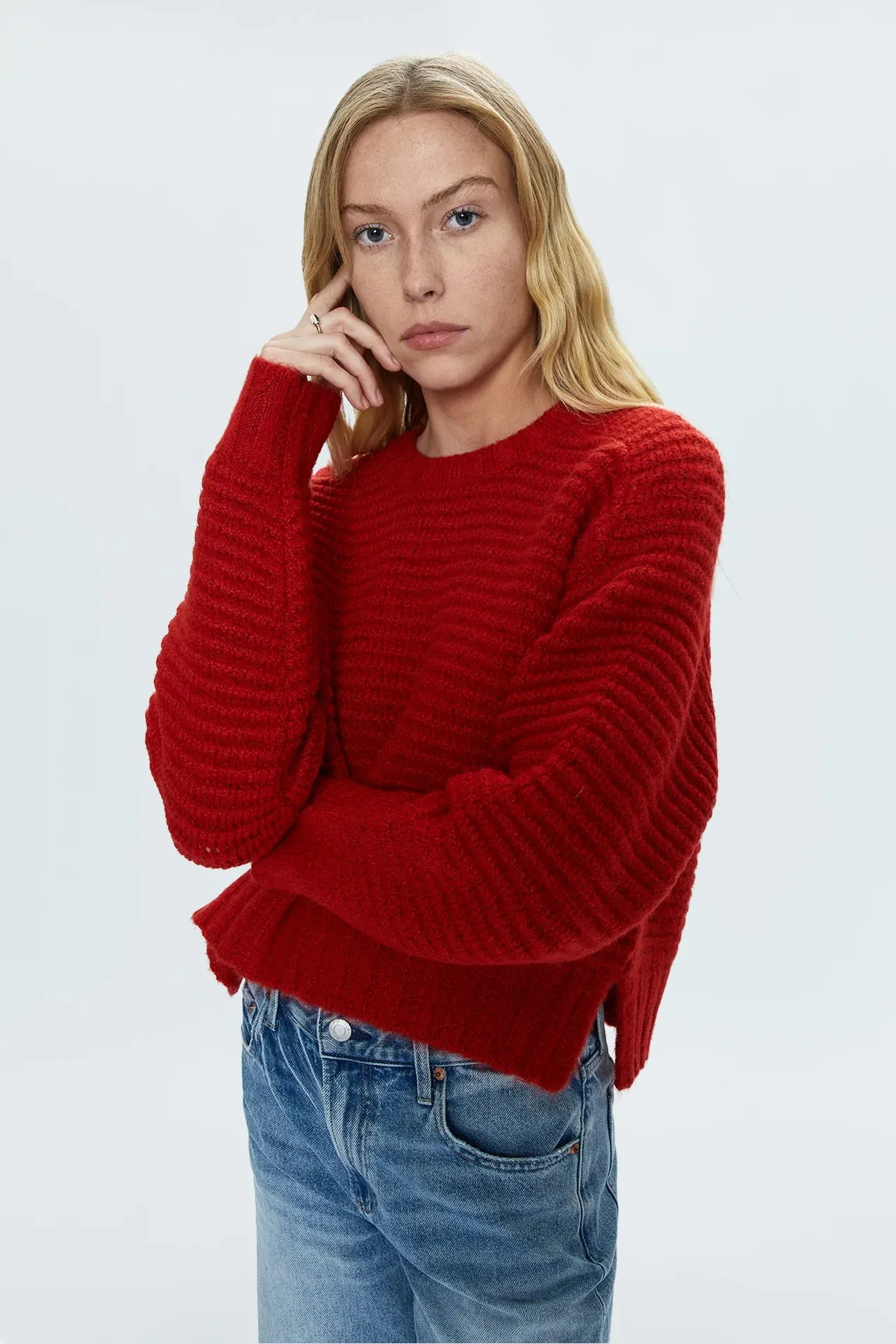 PISTOLA - ADINA EVERYDAY SWEATER ROUGE