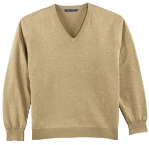 Port Authority Signature - Fine-Gauge V-Neck Sweater.  SW275