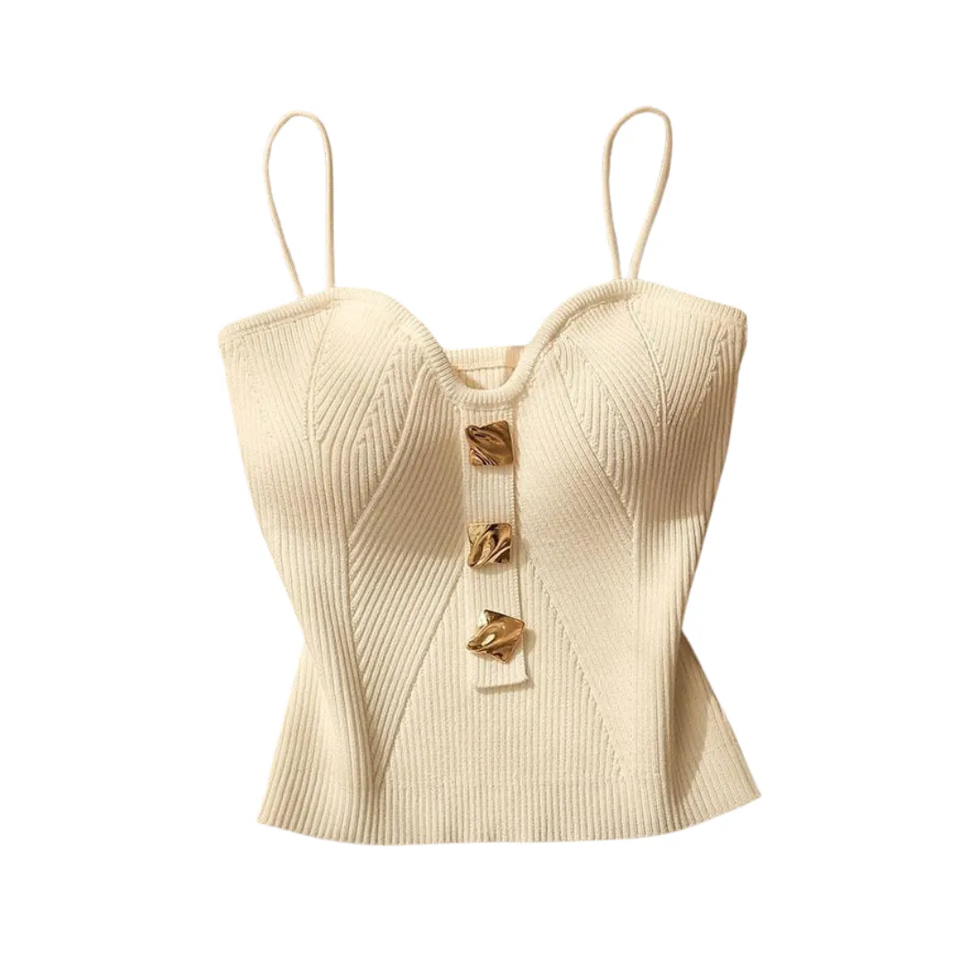 Pre Order:  Solid Cross Knit Camisole