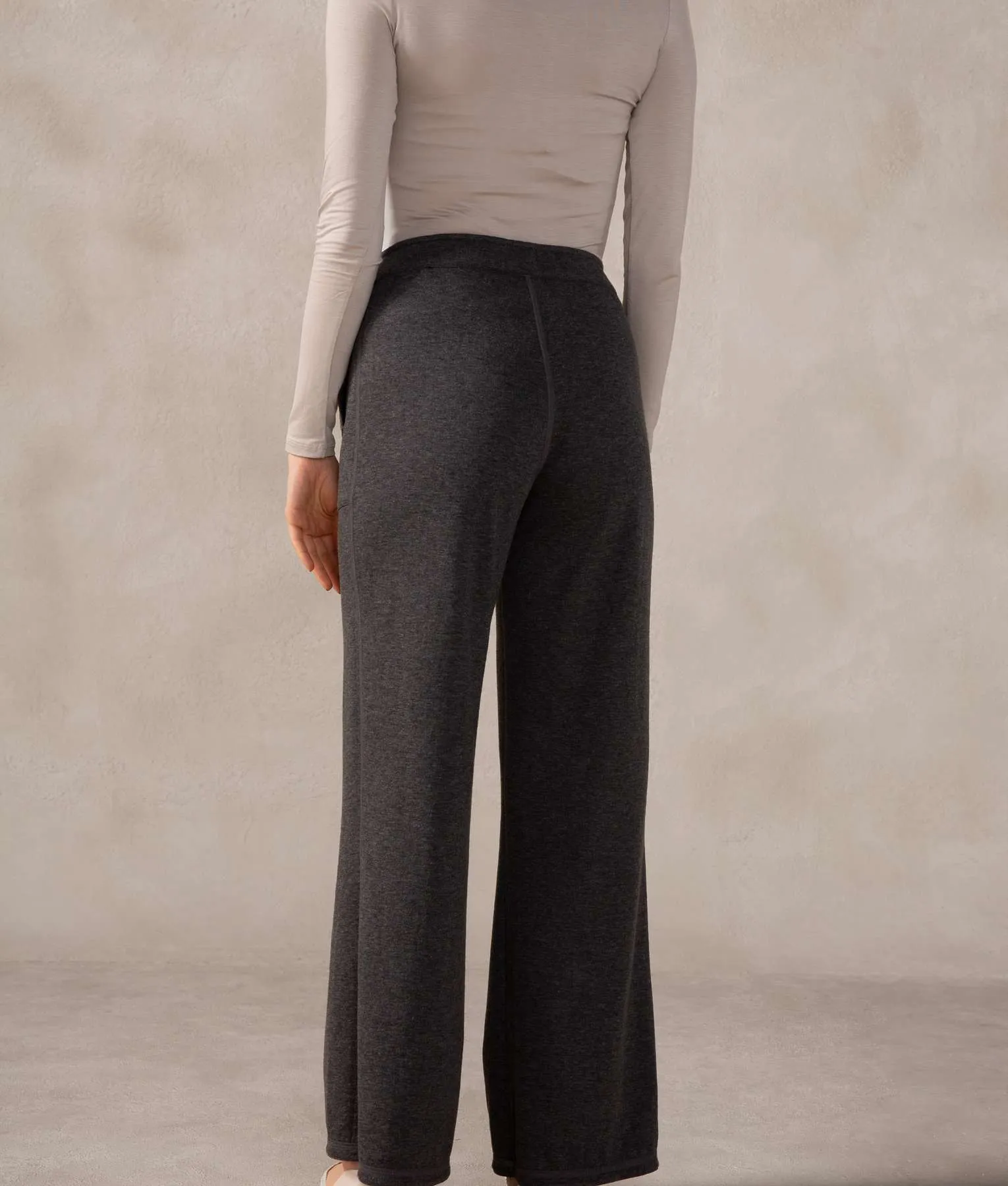 Premium Alpaca and Cotton Straight Pants