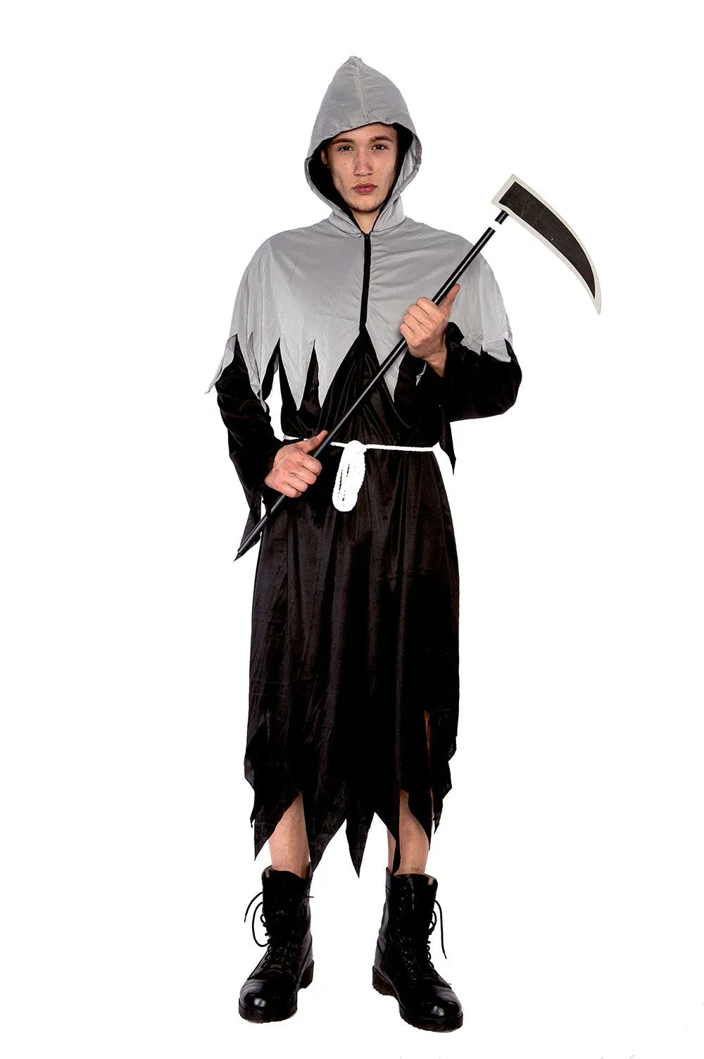 Premium Men's Deluxe Grim Reaper Halloween Costume