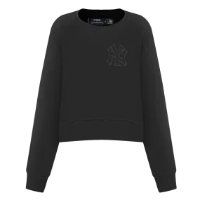 Pro Max Yankees Crop Sweatshirt Sweater - Black