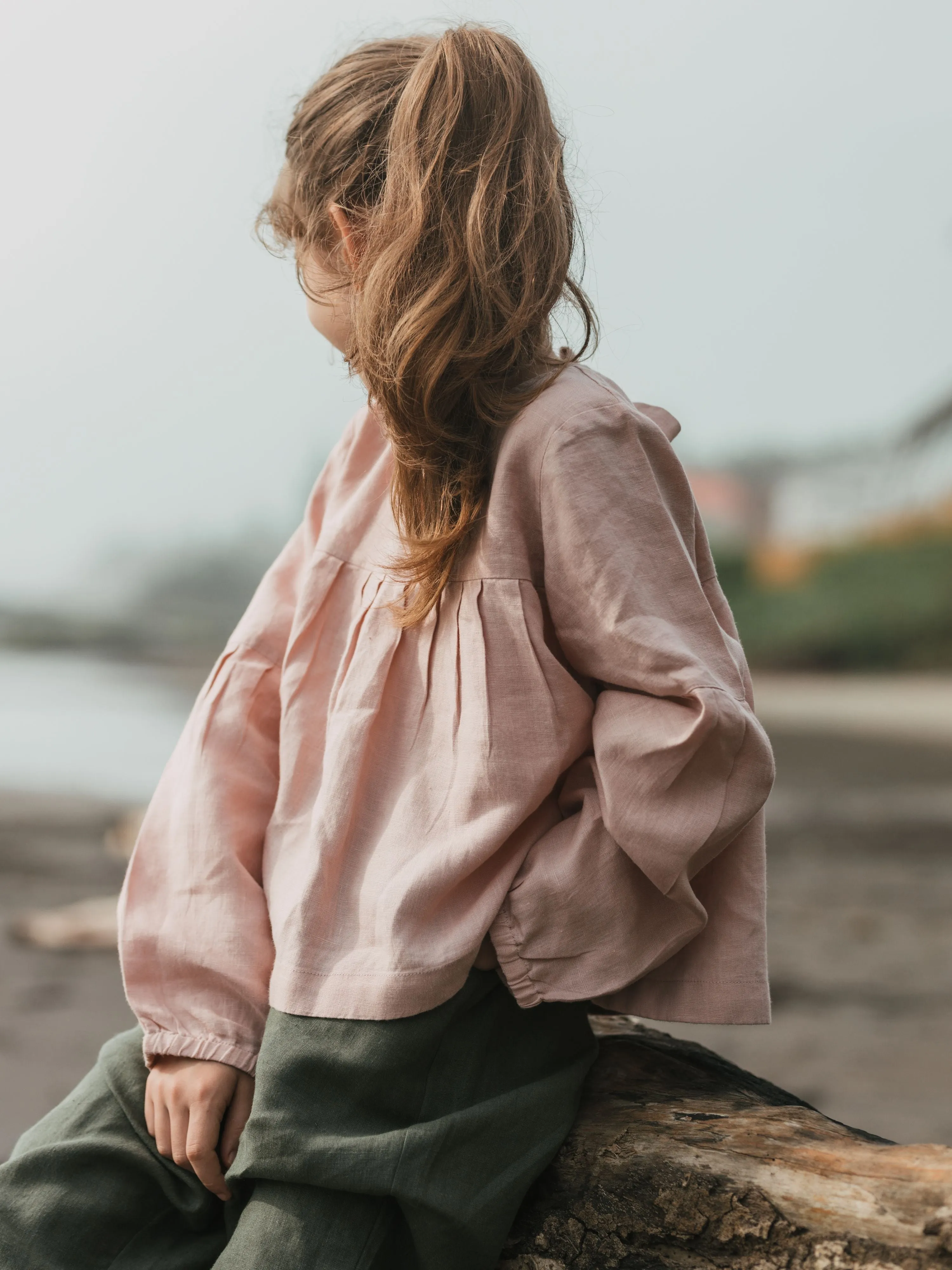 Puff Sleeve Linen Top