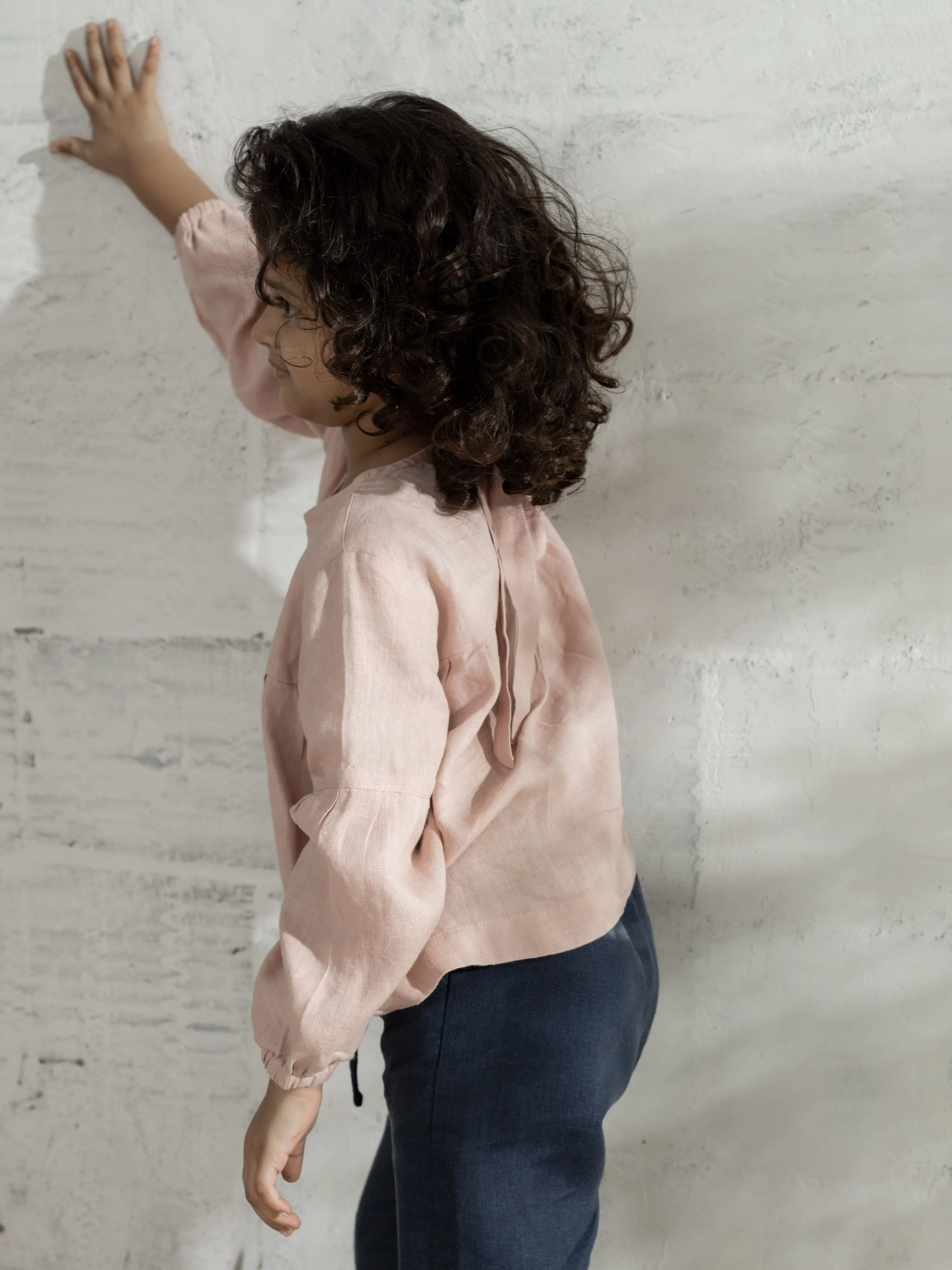 Puff Sleeve Linen Top