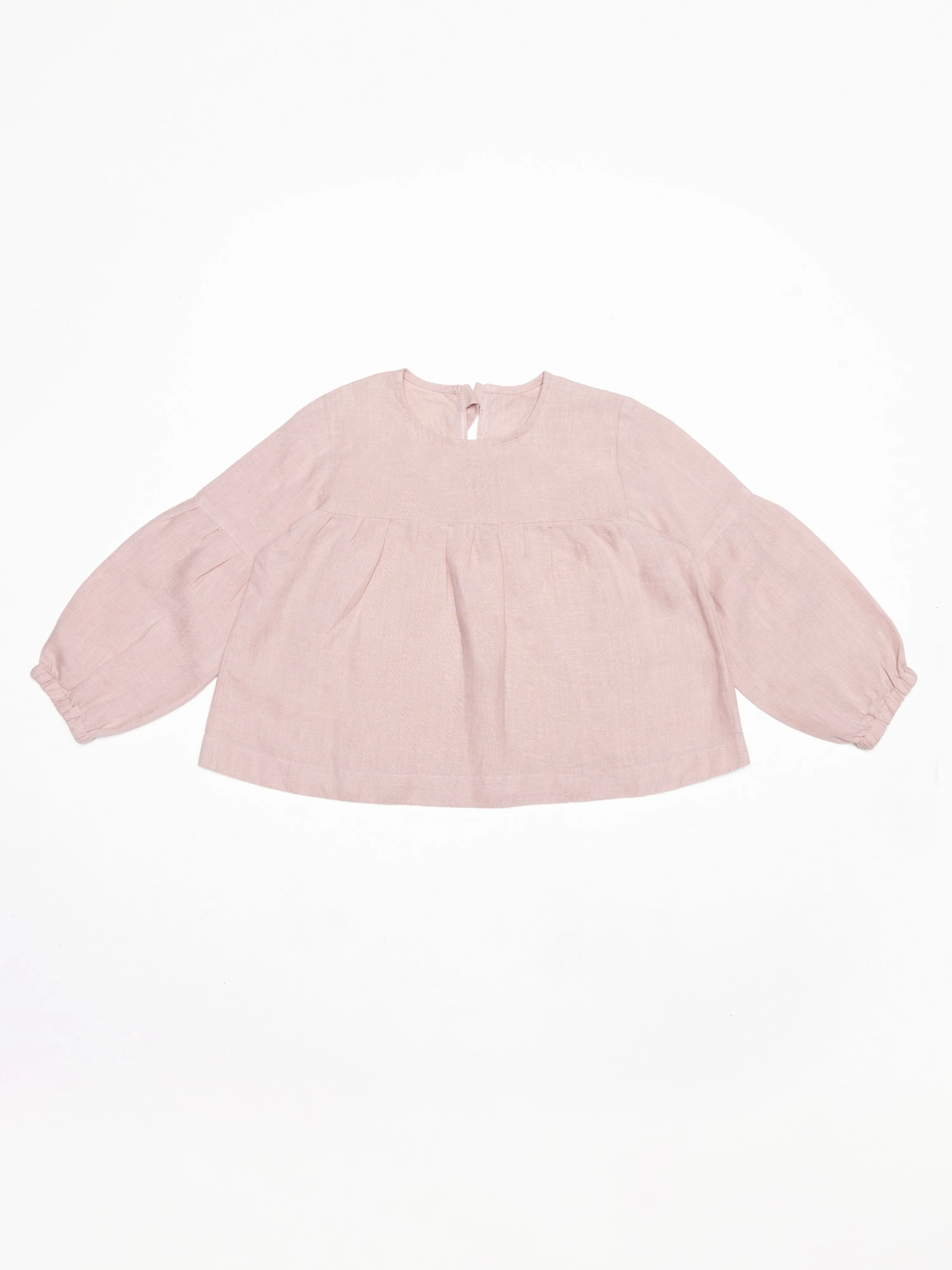 Puff Sleeve Linen Top