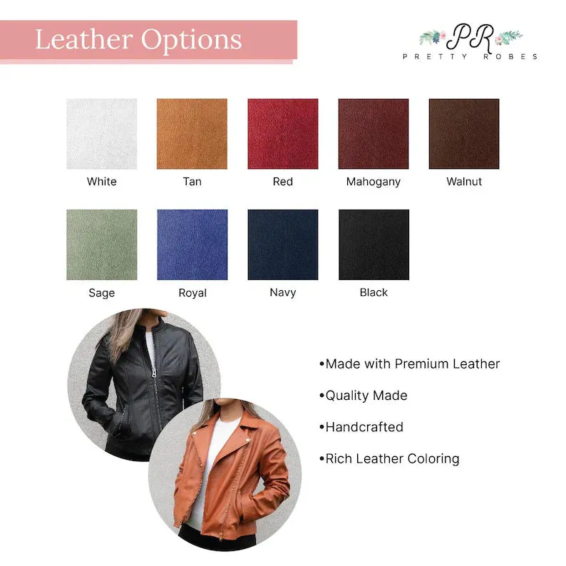 (Real Leather) Classic Women's Leather Jacket