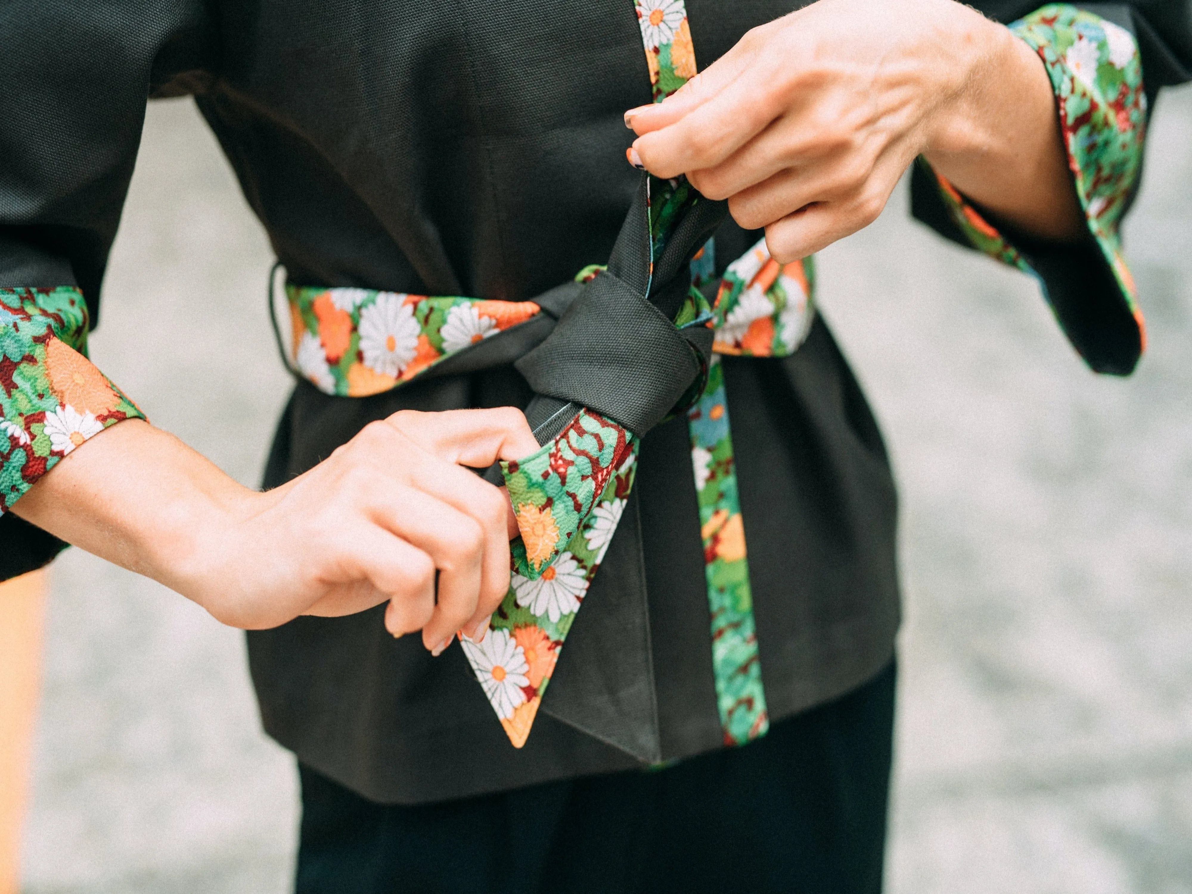 Red Flower-Kimono Jacket