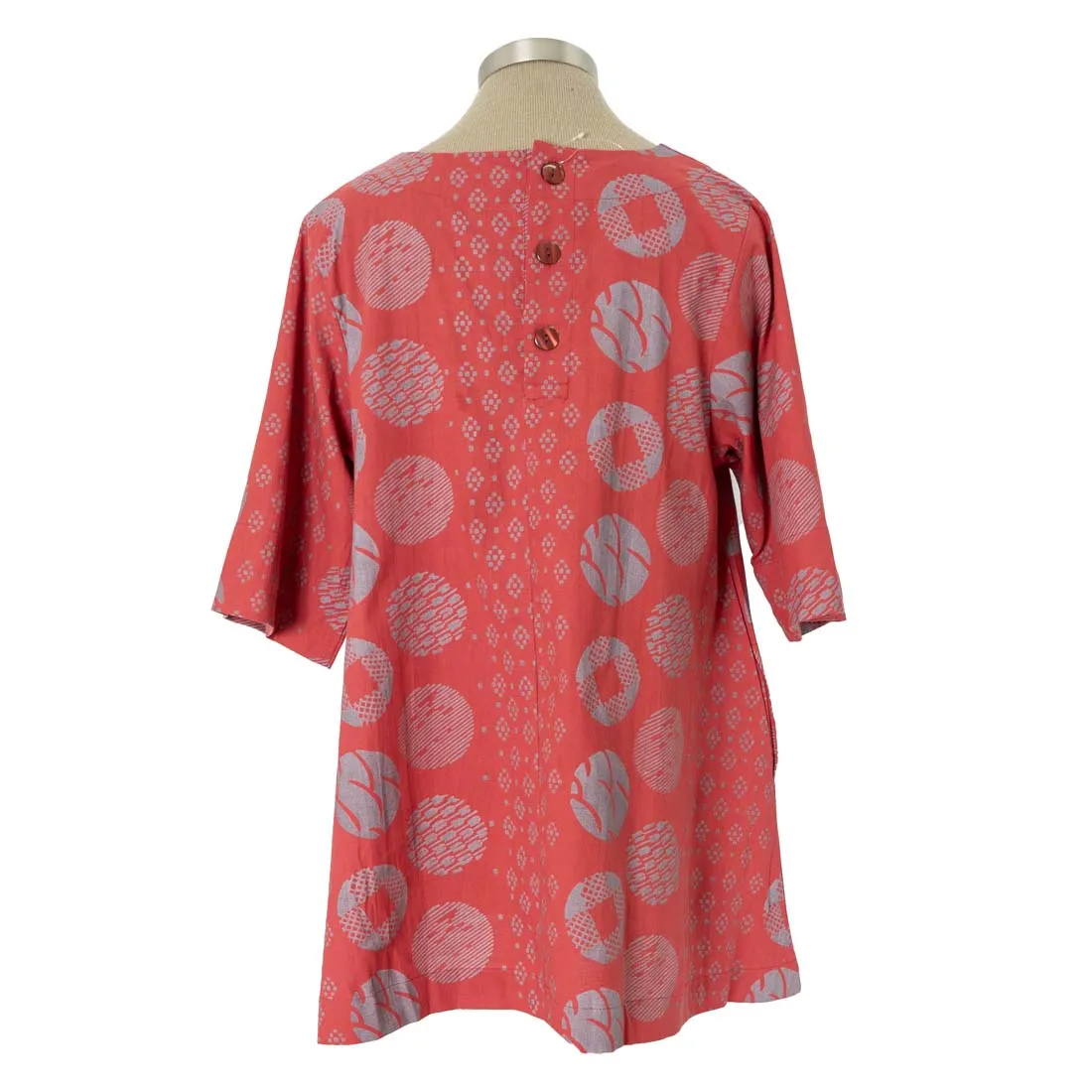 Red Printed Simple Tunic