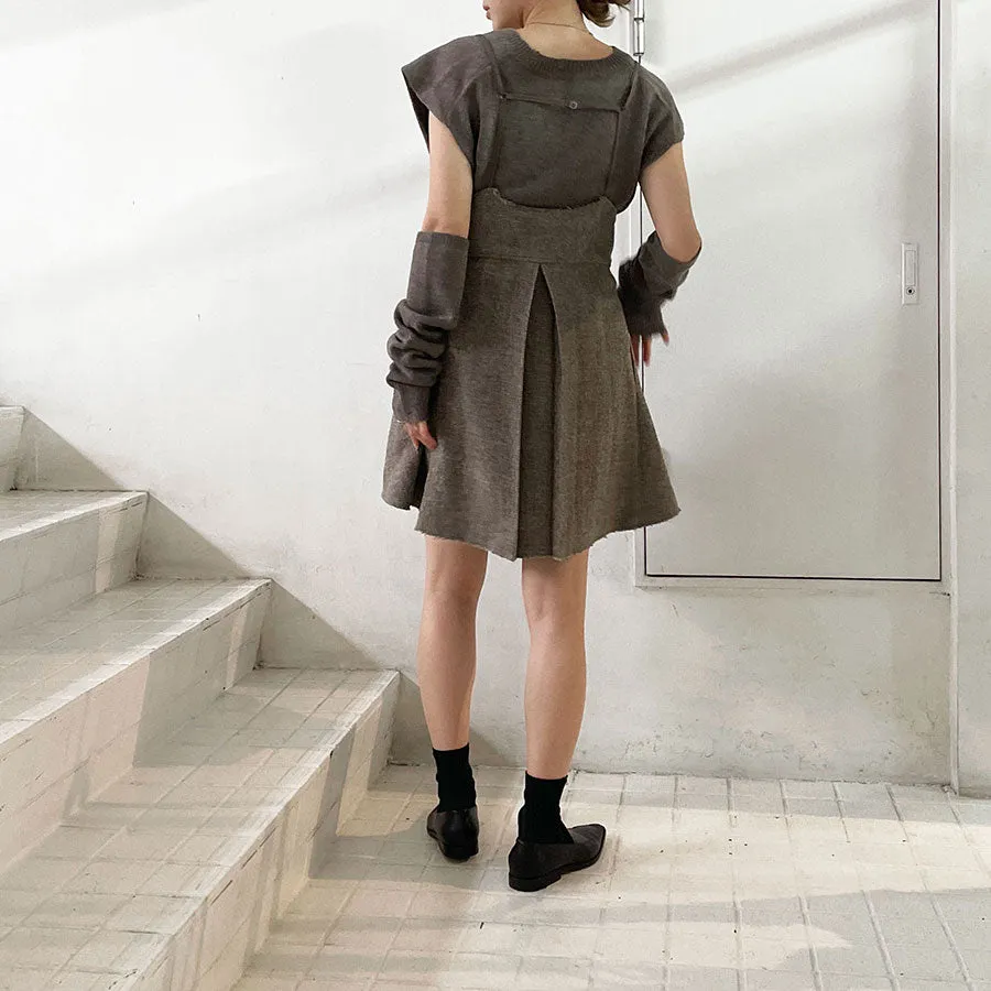 【RYU KAGA/リュウ カガ】<br>Herringbone camisole vest <br>84RB01D