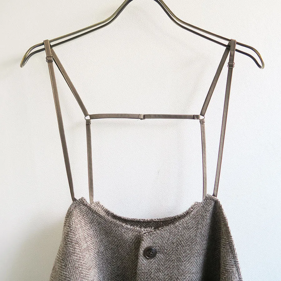 【RYU KAGA/リュウ カガ】<br>Herringbone camisole vest <br>84RB01D