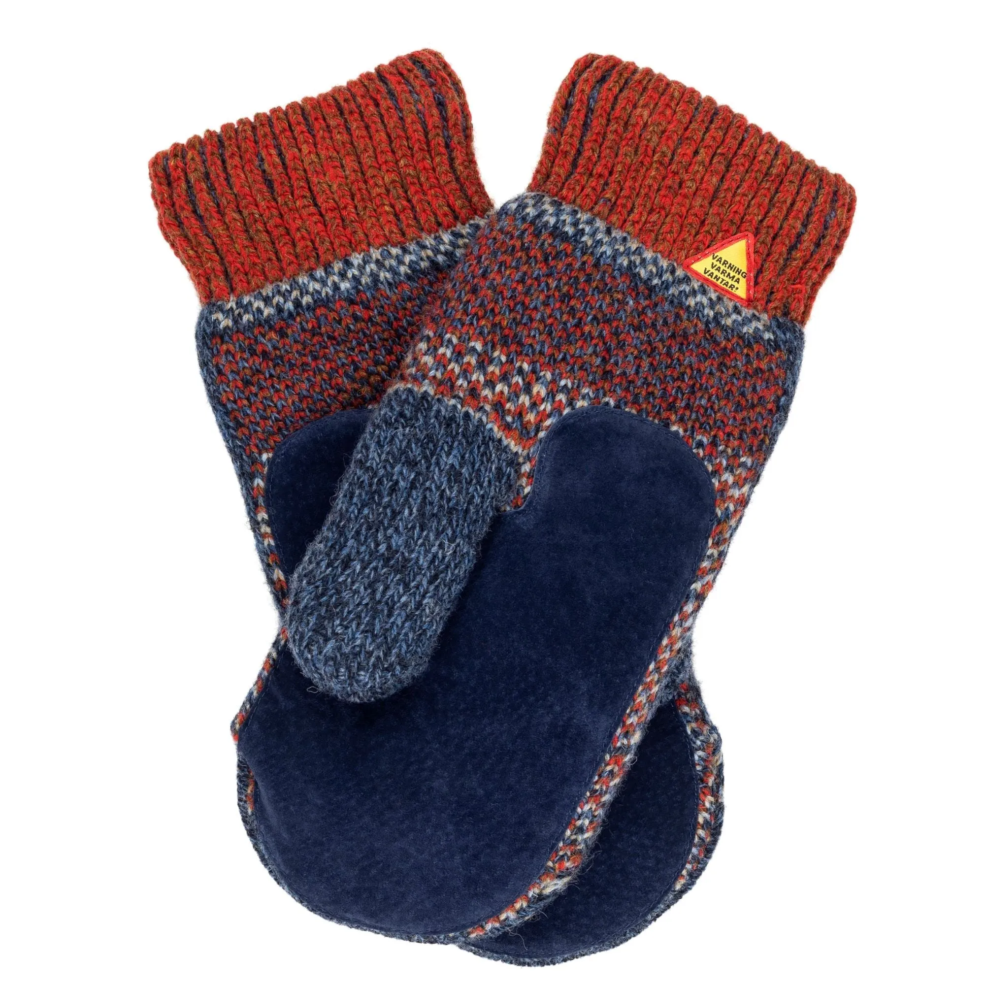 Scania Pattern Suede Palm Swedish Mittens Ojbro Vantfabrik