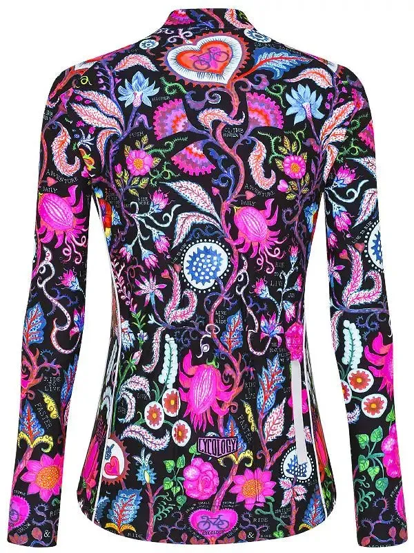 Secret Garden Women's  Winter Long Sleeve Jersey Black